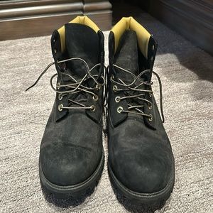 Timberland mens boot size 12 black suede